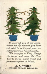We Wish You a Very Happy Christmas Postcard