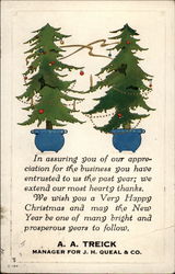 We Wish You a Very Happy Christmas Postcard Postcard