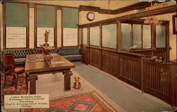 Ladies' reception room, Washington Park Fire-Proof Warehouse Postcard