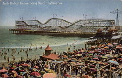 Jack Rabbit Racer, Long Beach, California Postcard Postcard