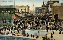 Plaza scene from Venice California Postcard Postcard