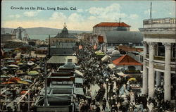 Crowds on the Pike Postcard
