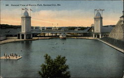 General View of Electric Park Postcard