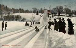 Tobaggon Slide Montreal, QC Canada Quebec Postcard Postcard