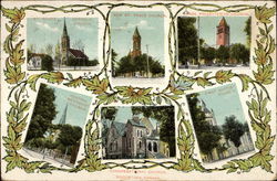 Canadian Churches Postcard