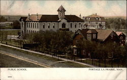 Public School Portage La Prairie, MB Canada Manitoba Postcard Postcard
