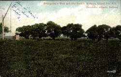 Evangeline's Well and Old French Williwos Postcard