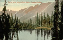 Marion Lake, Mount Abbott Glacier, Canadian Rockies Postcard