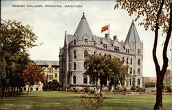 Wesley College Winnipeg, MB Canada Manitoba Postcard Postcard