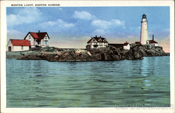 Boston Light on Harbor Massachusetts