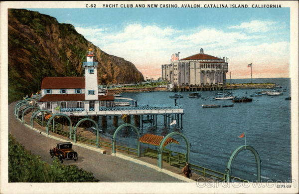 Yacht Club and New Casino,, Avalon, Catalina Island California