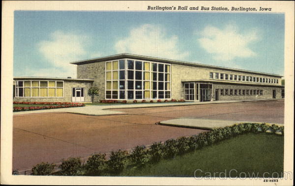 Burlington's Rail and Bus Station Iowa