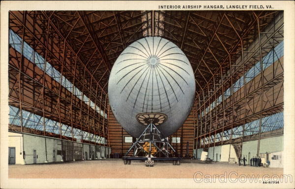 Interior Airship Hangar, Langley Field Hampton Virginia