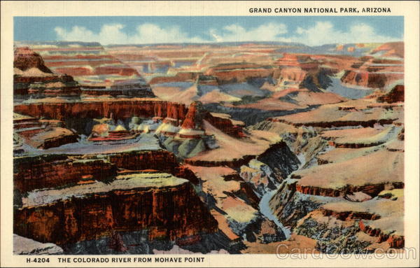 The Colorado River from Mohave point Grand Canyon National Park Arizona