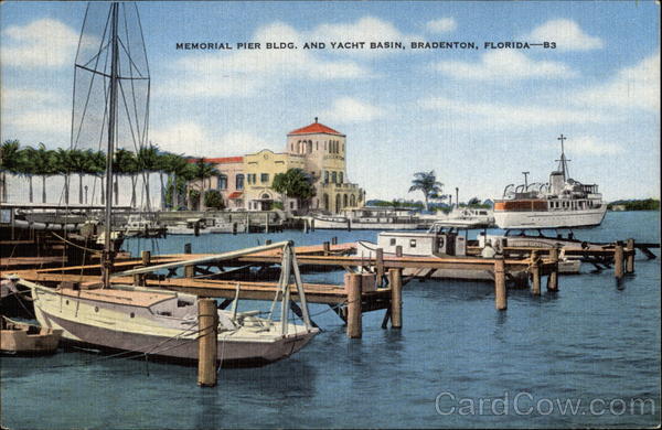 Memorial Pier Bldg. and Yacht Basin Bradenton Florida