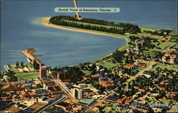 Aerial View of Sarasota, Florida