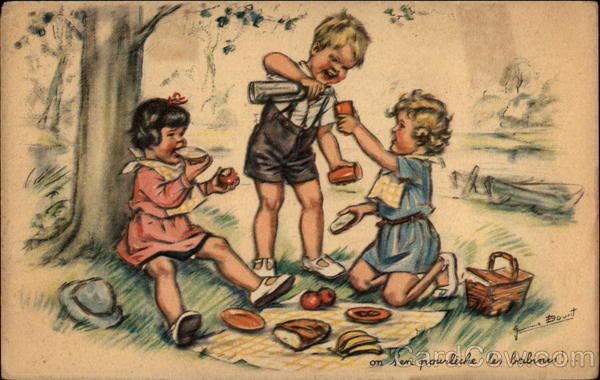 A Picnic Under a Tree Germaine Bouret Children