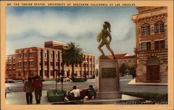 The Trojan Statue, University of Southern California Los Angeles
