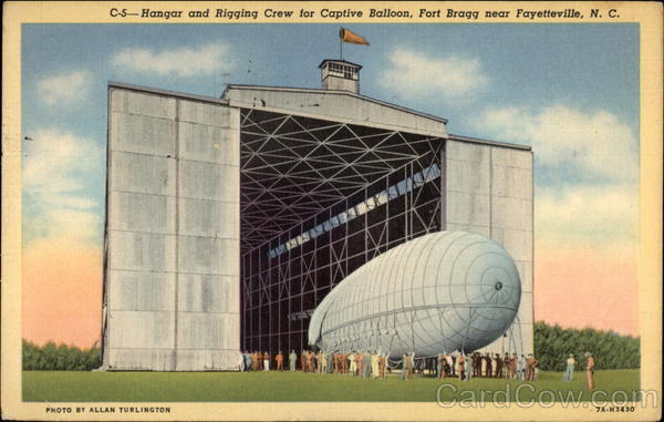 Hangar and Rigging Crew for Captive Balloon Fort Bragg North Carolina