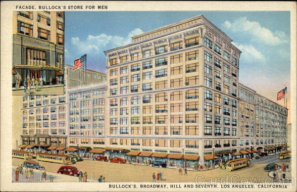Facade, Bullock's store for men Los Angeles California