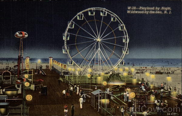Playland by Night Wildwood-by-the-Sea New Jersey