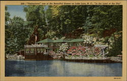 "Timbercove" one of the Beautiful Homes on Lake Lure, N.C., "In the Land of the Sky" North Carolina Postcard Postcard
