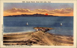 Sunset Beach, Great Salt Lake, Utah Sunset Beach, Great Salt Lake, Utah