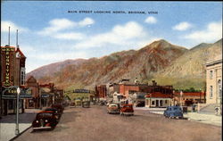 Main Street Looking North Brigham City, UT Postcard Postcard