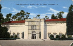 Fine Arts Gallery, Balboa Park San Diego, CA Postcard Postcard