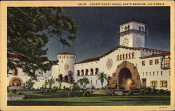 County Court House Santa Barbara, CA Postcard Postcard