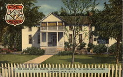 Home of Will Rogers Claremore, OK Postcard Postcard