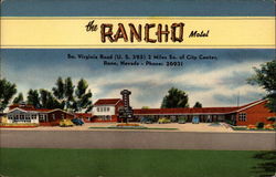 The Rancho Motel Reno, NV Postcard Postcard