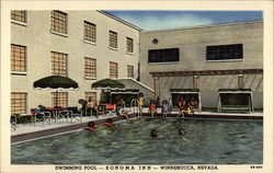 Swimming Pool - Sonoma Inn Winnemucca, NV Postcard Postcard