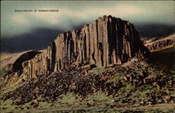 Basaltrocks in Hornafjordur Iceland Postcard Postcard