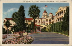 Beverly Hills Hotel and Bugalows Postcard