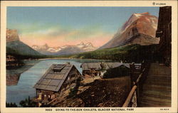Going-to-the-Sun Chalets, Glacier National Park Postcard