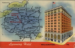 Lycoming Hotel Postcard