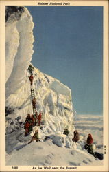 Ranier National Park - An Ice Wall Near the Summit Postcard