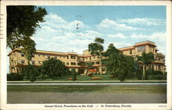 Sunset Hotel, Pasadena on the Gulf Postcard