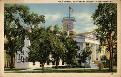 "Old Dorm" at Gettysburg College Pennsylvania Postcard Postcard