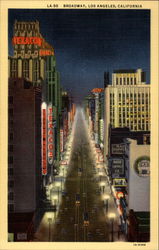 Broadway Los Angeles, CA Postcard Postcard
