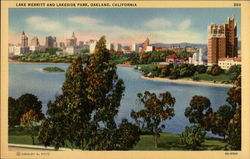 Lake Merritt and Lakeside Park Postcard