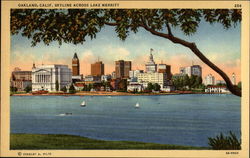 Skyline Across Lake Merritt Postcard