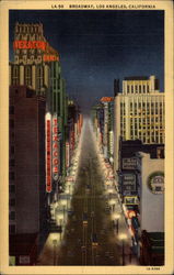 Broadway Los Angeles, CA Postcard Postcard