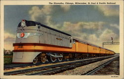 The Hiawatha, Chicago, Milwaukee, St. Paul & Pacific Railroad Postcard