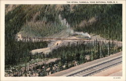 The Spiral Tunnels Yoho National Park, BC Canada British Columbia Postcard Postcard