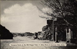 Massacre Rocks on the Old Oregon Trail Postcard