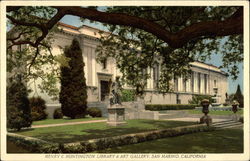 Henry E. Huntingon Library and Art Gallery San Marino, CA Postcard Postcard