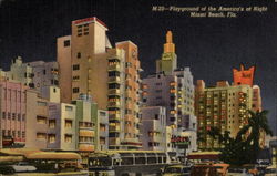Playground of the America's at Night Postcard