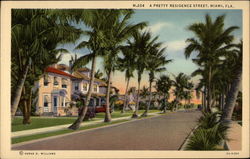 A Pretty Residence Street Postcard